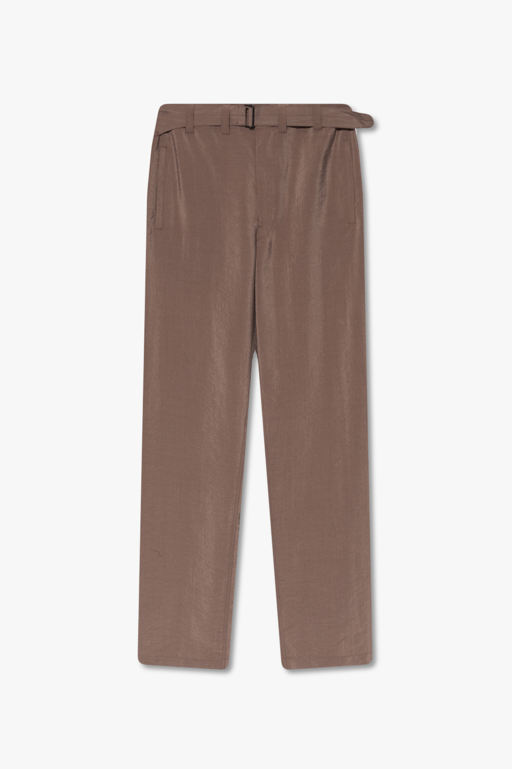 【関税込み】LEMAIRE ブラウン ベルト ソフト テーラードパンツ Trousers with belt Lemaire - SchaferandweinerShops Japan